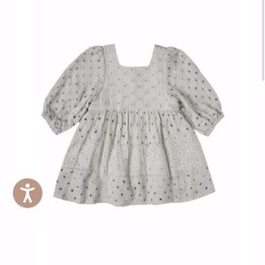 Rylee + cru gretta dress in fog blue